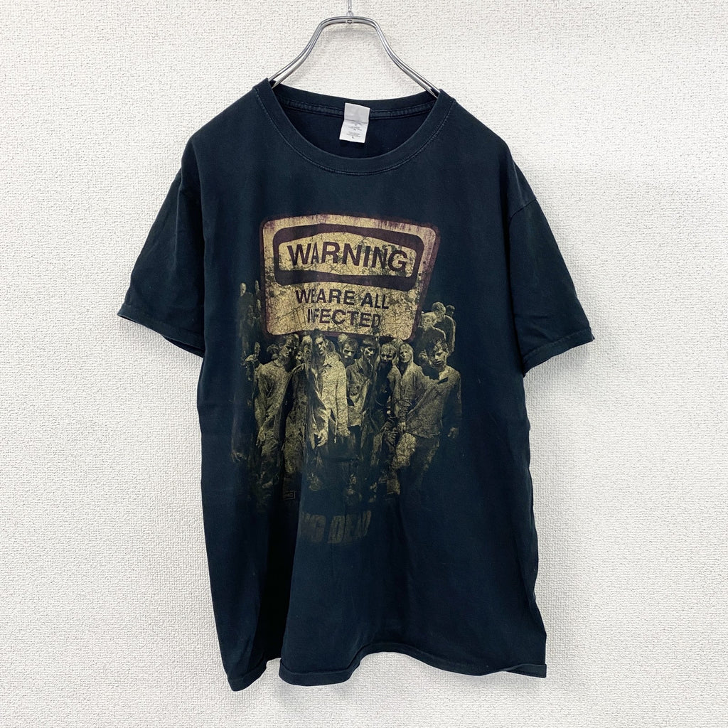 GILDAN　ギルダン　The Walking Dead　ウォーキングデッド　半袖ムービーTシャツ　ゾンビ　黒　ブラック　Lサイズ　古着