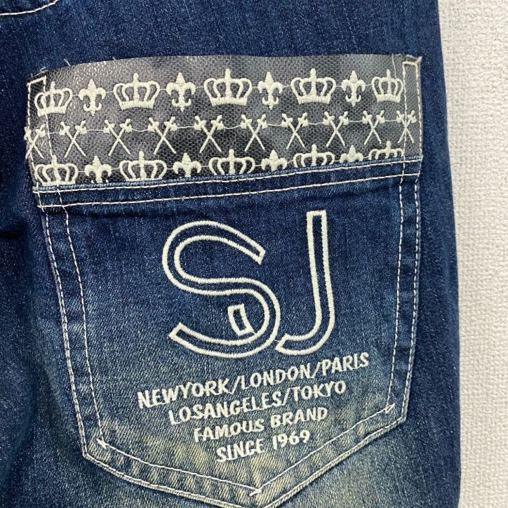 Sean John　ショーンジョン　デニムパンツジーンズ　ジップフライ　インディゴ　W34サイズ　古着