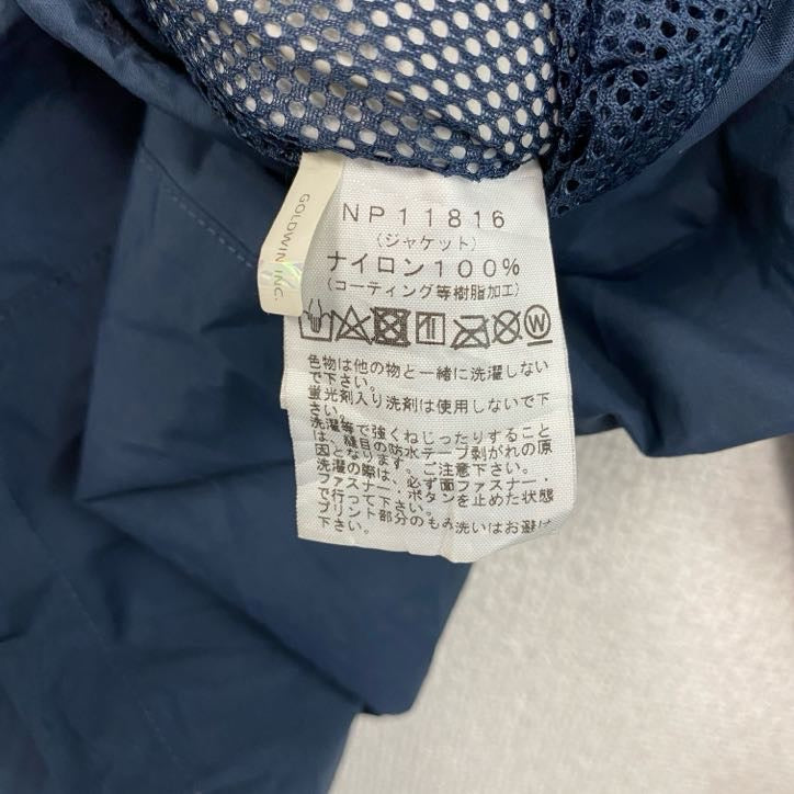 THE NORTH FACE　ノースフェイス　ナイロンジャケット　紺　ネイビー　Mサイズ ウインドブレーカー ナイロンアウター メンズ 古着