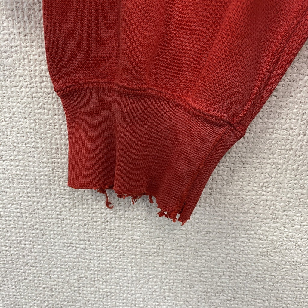 Champion　チャンピオン　スウェット/トレーナー　赤　レッド　Lサイズ スウェットトップス メンズ ポリエステル 古着