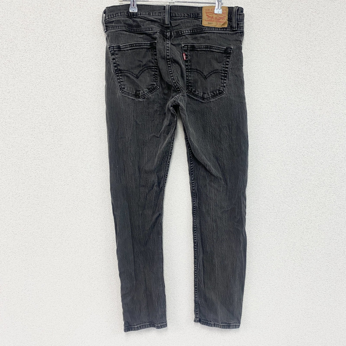 Levi’s　リーバイス　508　ブラックデニムパンツ/ジーンズ　ジップフライ　インディゴ　W33サイズ　古着