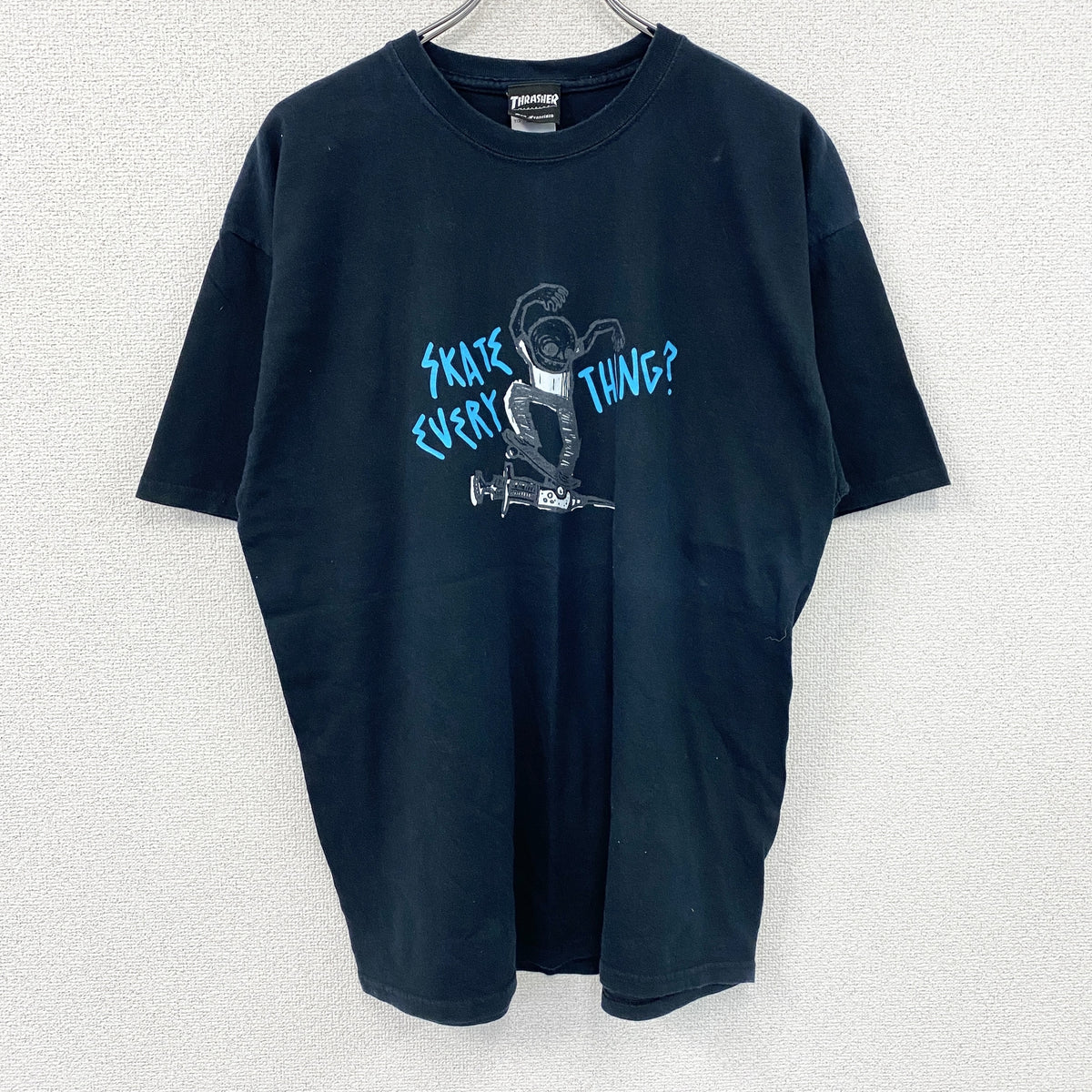 THRASHER　スラッシャー　半袖プリントTシャツ　黒　ブラック　XLサイズ　古着