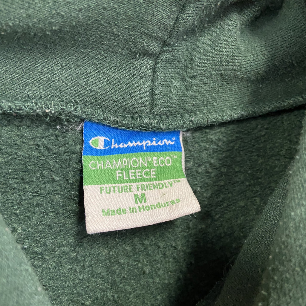 Champion　チャンピオン　スウェットパーカー/フーディー　アーチプリント　現行　緑　グリーン　Mサイズ　古着