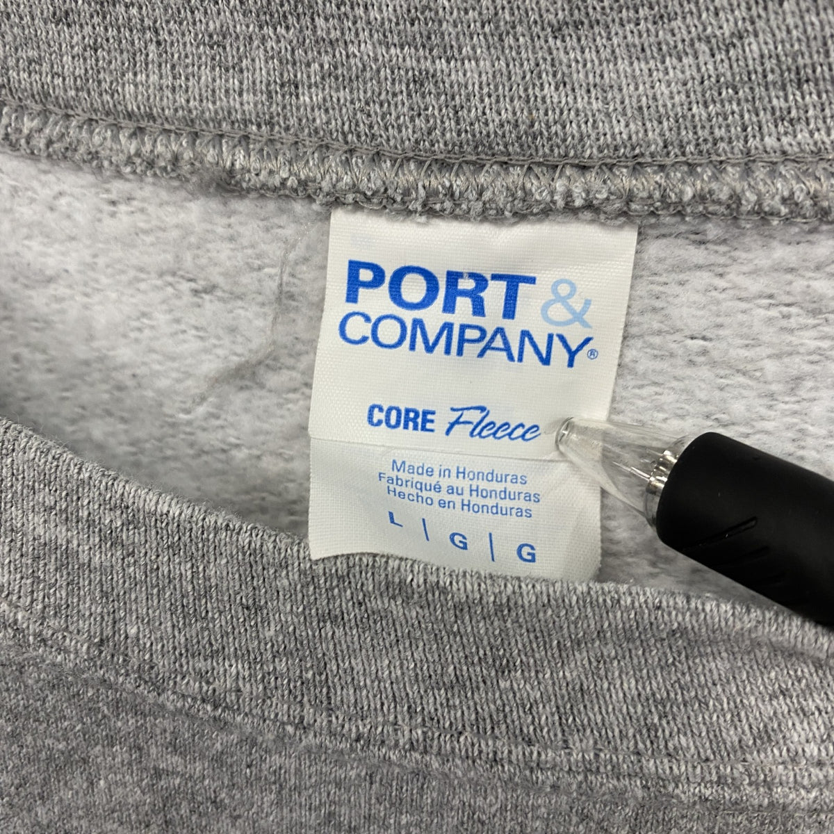 PORT&COMPANY　スウェット/トレーナー　灰色　グレー　Lサイズ　古着