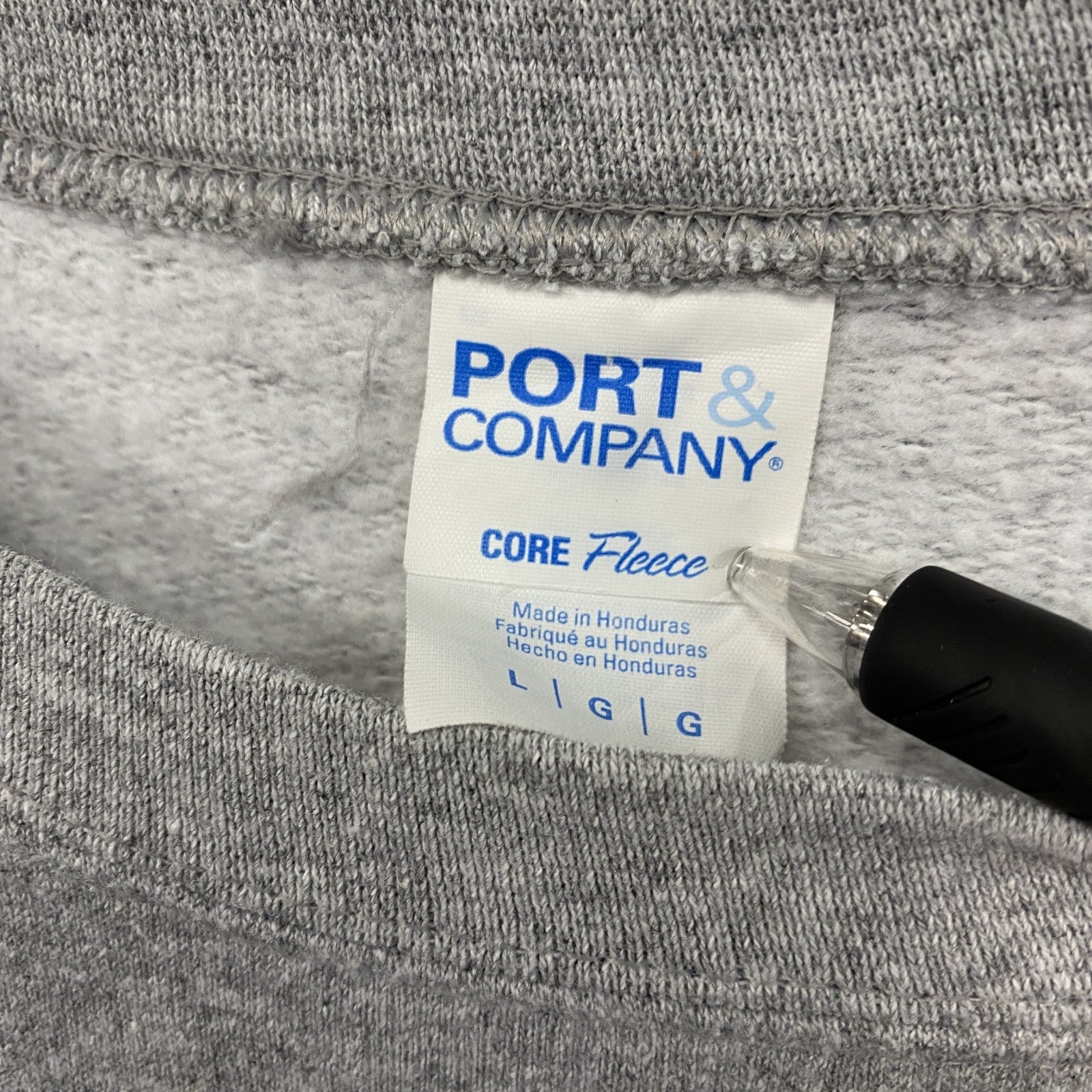 PORT&COMPANY　スウェット/トレーナー　灰色　グレー　Lサイズ　古着