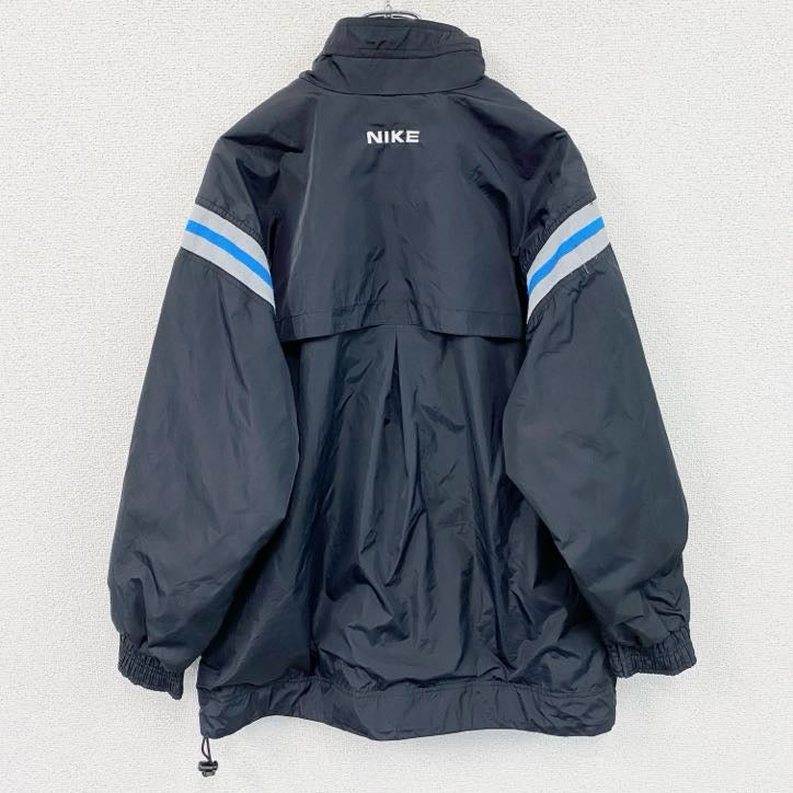 90s　NIKE　ナイキ　フルジップジャケット　ヴィンテージ　黒　ブラック　Mサイズ　古着
