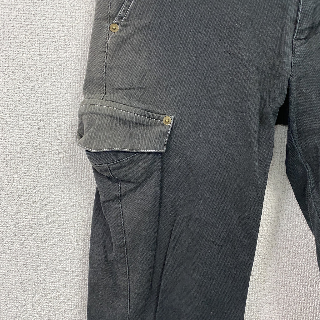 adidas　アディダス　ダストレッチパンツ　ジップフライ　黒　ブラック　76サイズ　古着