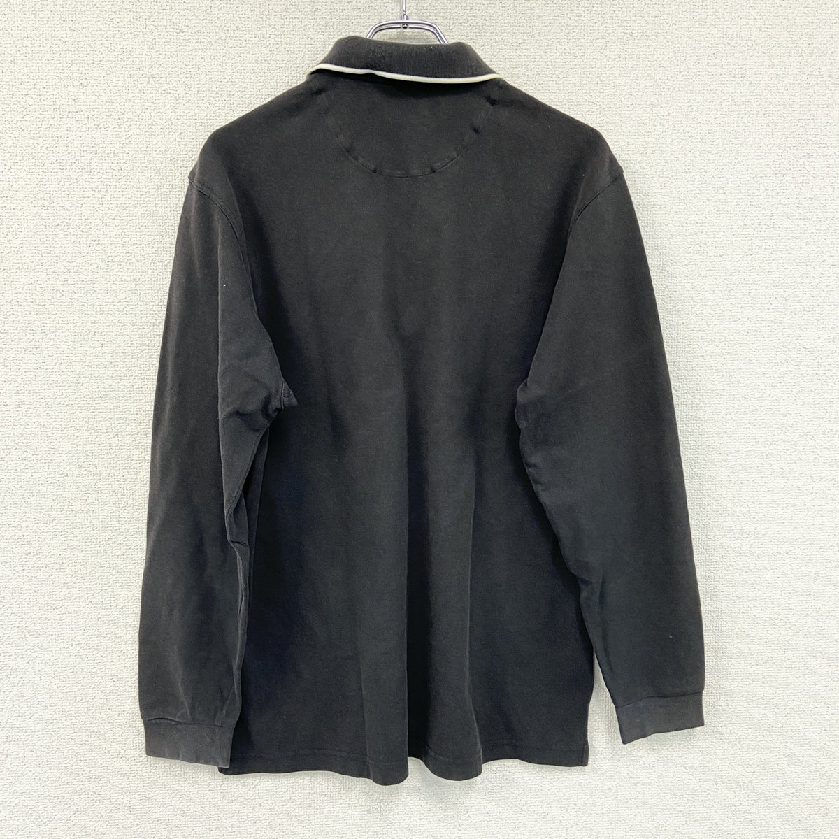 NIKE GOLF　ナイキゴルフ　長袖ポロシャツ　刺ロゴ　黒　ブラック　XLサイズ　古着