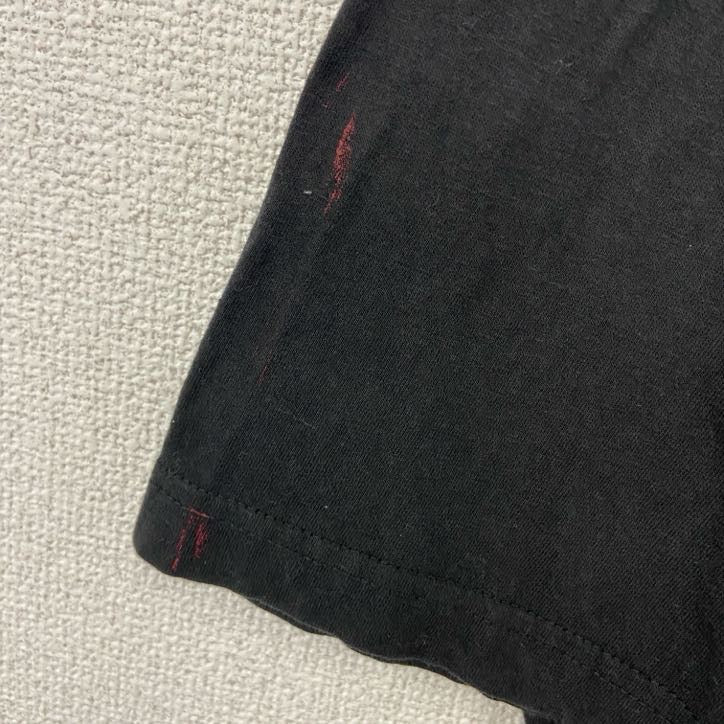 NATIONAL OPTION　半袖プリントTシャツ　ドラゴン　龍　レトロ　春夏服　黒　ブラック　クルーネック　XLサイズ　古着