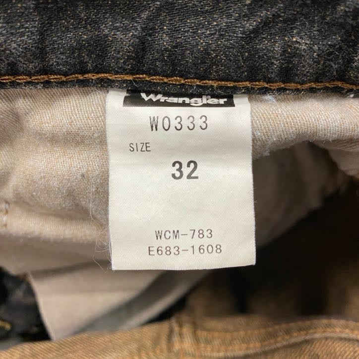 Wrangler　ラングラー　デニムパンツ/ジーンズ　ジップフライ　黒　ブラック　W32サイズ　古着