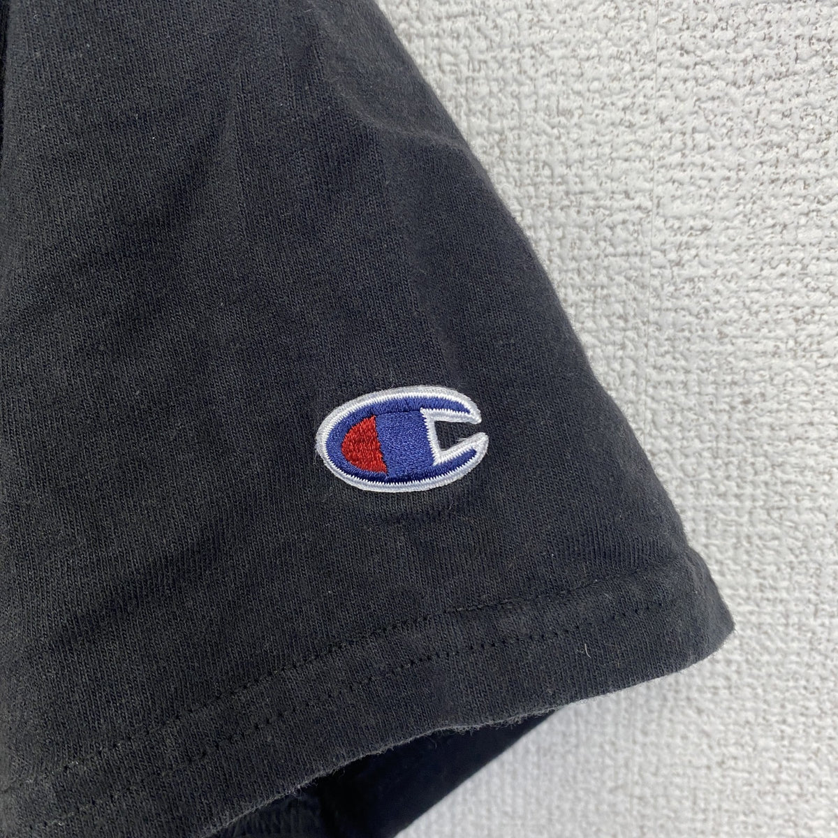 champion　チャンピオン　半袖プリントTシャツ　ドメーヌ・セリーヌ　レトロ　ブラック　黒　Mサイズ　古着