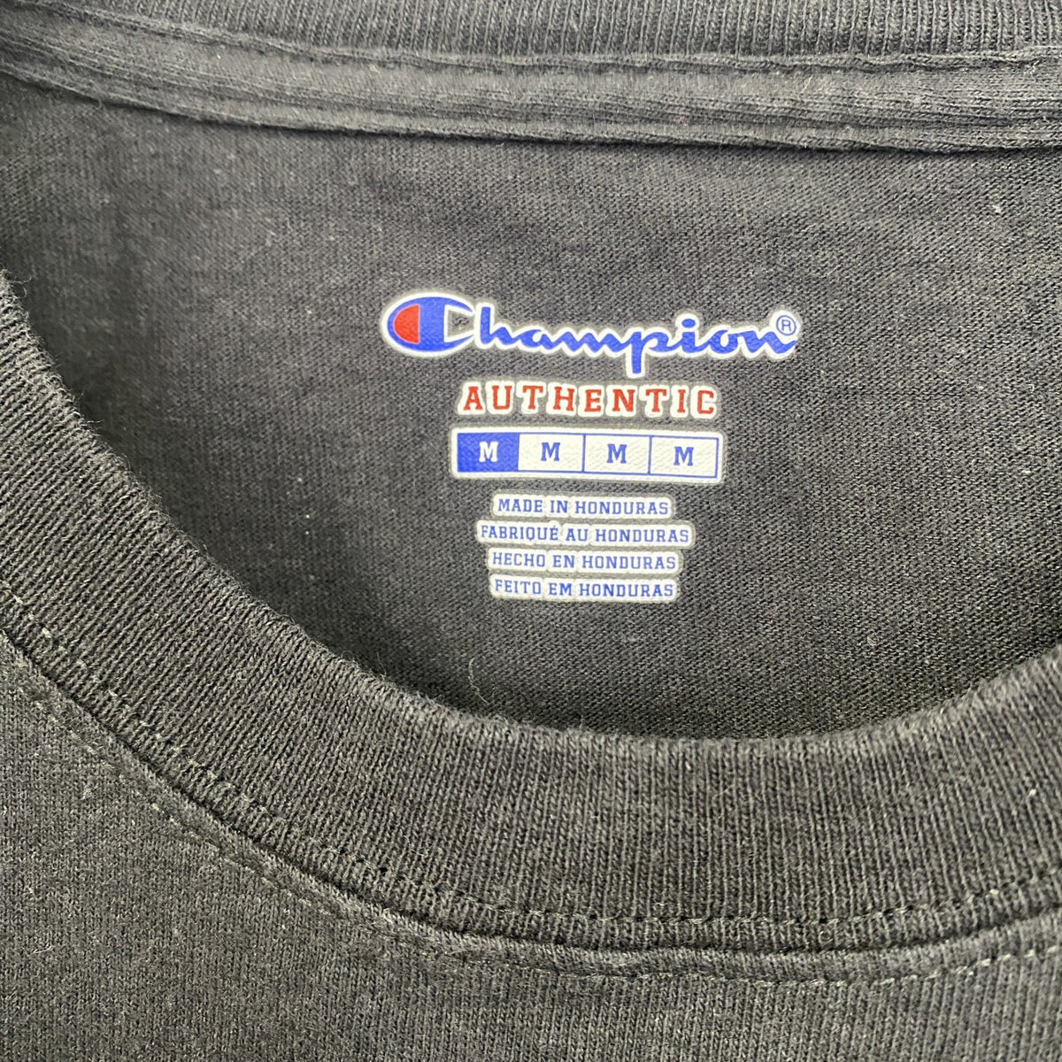 champion　チャンピオン　半袖プリントTシャツ　ドメーヌ・セリーヌ　レトロ　ブラック　黒　Mサイズ　古着