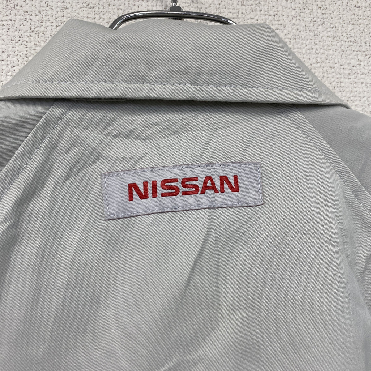 NISSAN　日産　ワークジャケット/作業着　企業ロゴ　灰色　グレー　Mサイズ　古着