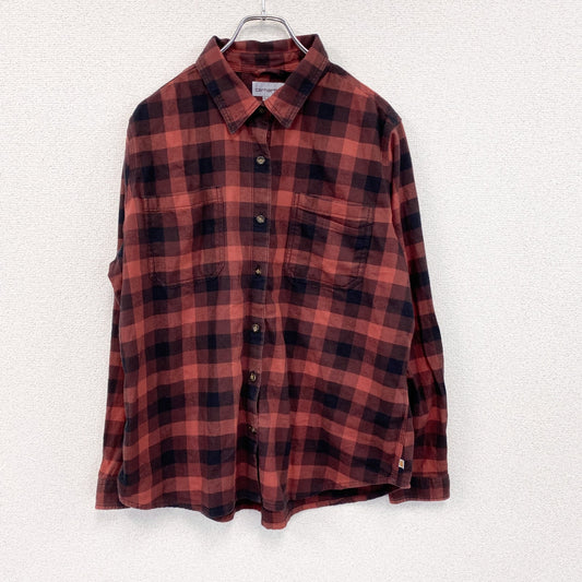 Carhartt　カーハート　長袖ネルシャツ　バッファローチェック　赤　レッド　XL(16/18)サイズ