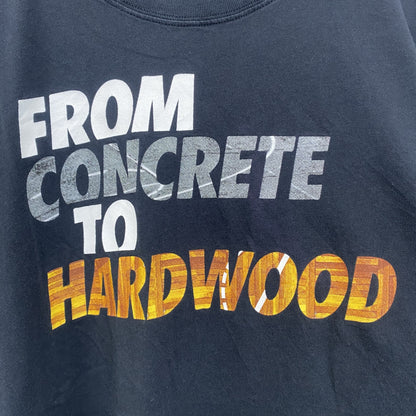 古着 used　NIKE　ナイキ　半袖プリントTシャツ　FROM　CONCRETE　TO　HARDWOOD　ブラック　黒　Mサイズ