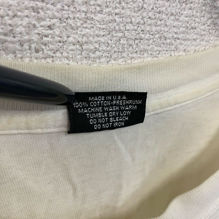 00s　PRIMAL　半袖プリントTシャツ　ヴィンテージ　白　ホワイト　Lサイズ カットソー メンズ コットン 古着