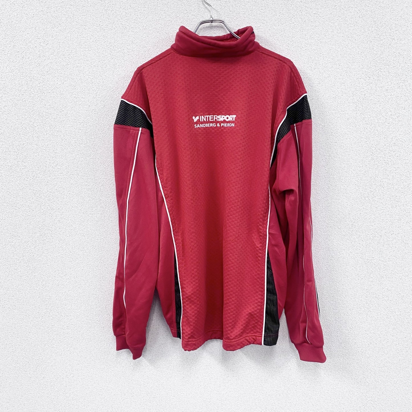 erima　トラックジャケット/ジャージ　ハーフジップジャケット　赤　レッド　10サイズ