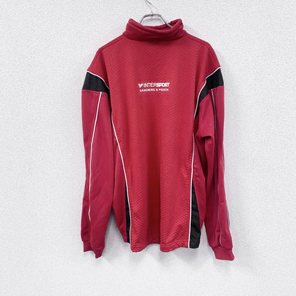 erima　トラックジャケット/ジャージ　ハーフジップジャケット　赤　レッド　10サイズ