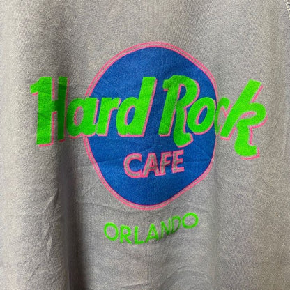 古着 used　90s　USA製　Hard Rock CAFE ハードロックカフェ　長袖プリントスウェット　トレーナー　ラグラン