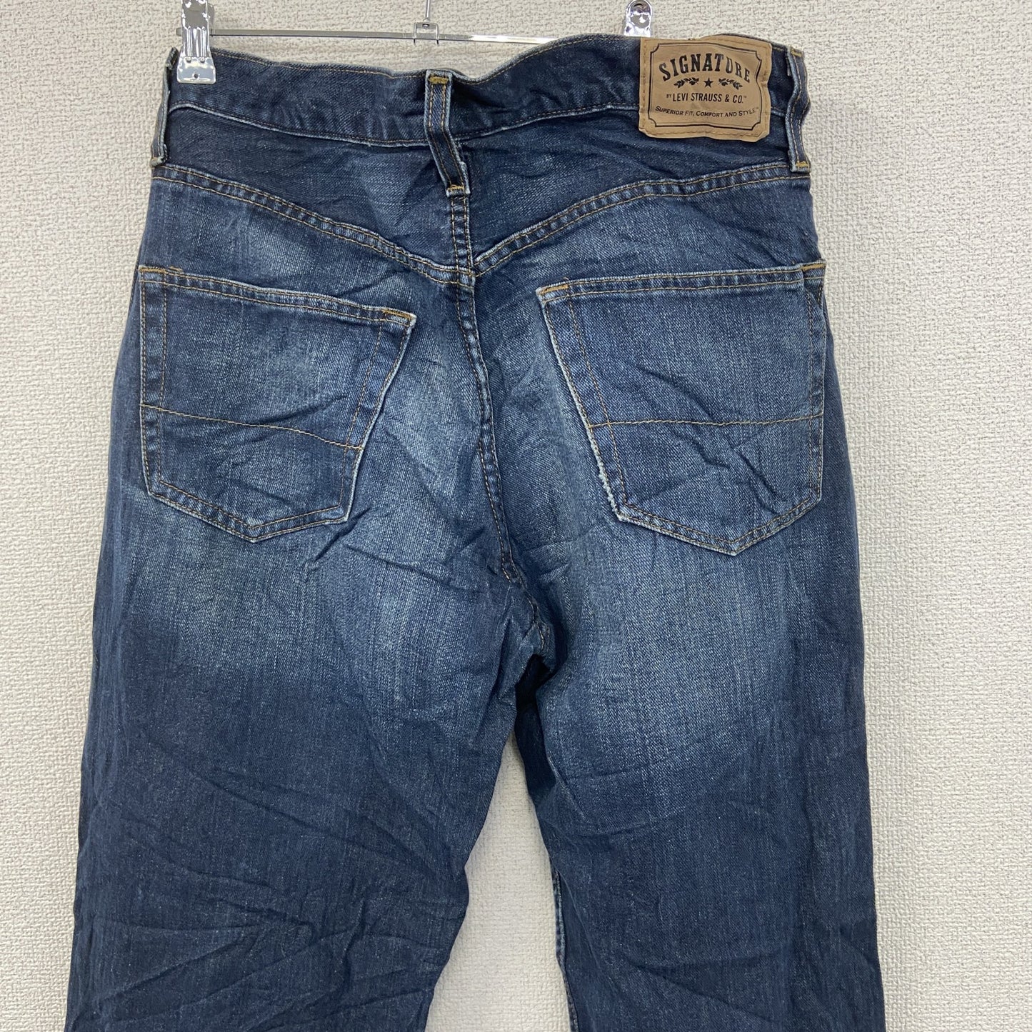 SIGNATURE　Levi’ｓ　リーバイス　デニムパンツ/ジーンズ　縦落ち　ジップフライ　インディゴ　W34
