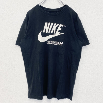 古着 used　NIKE　ナイキ　半袖プリントTシャツ　スポーツウェア　SPORTSWEAR　レトロ　ブラック　黒　Mサイズ