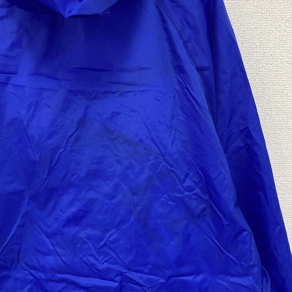 80s～　Acadia　アノラックパーカー　刺繍ロゴ　ヴィンテージ　青　ブルー　Mサイズ　古着