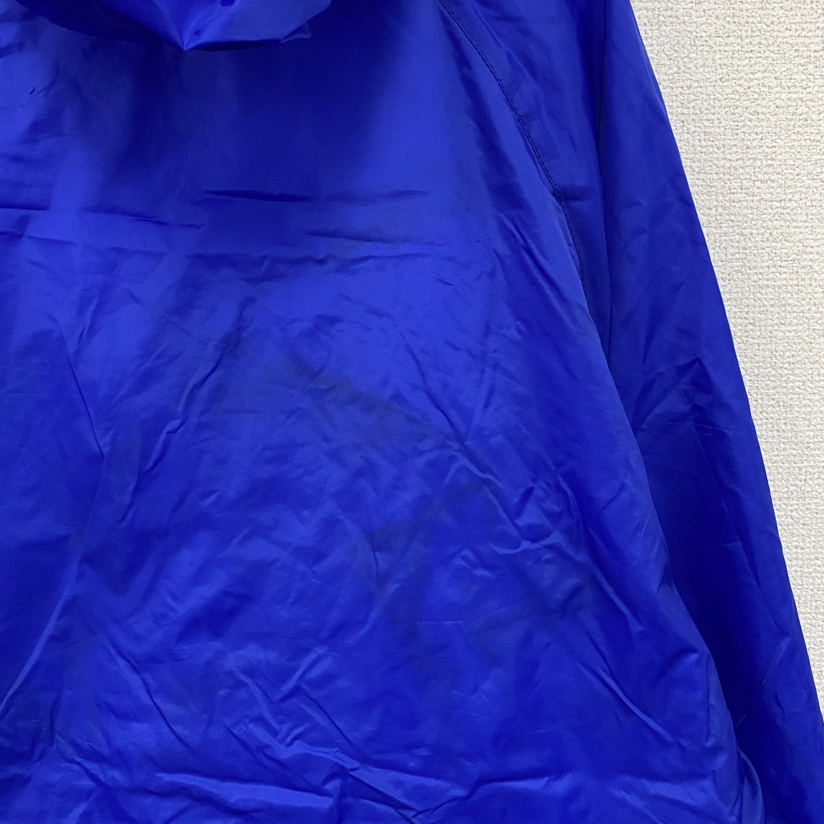 80s～　Acadia　アノラックパーカー　刺繍ロゴ　ヴィンテージ　青　ブルー　Mサイズ　古着