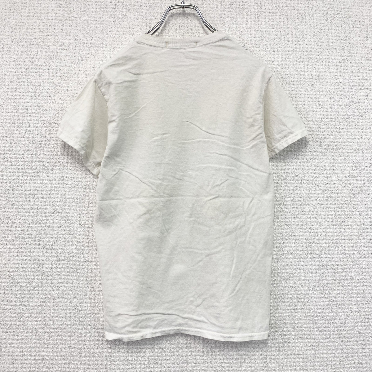 MANIBAN　半袖プリントTシャツ　人物T　白　ホワイト カットソー メンズ 古着