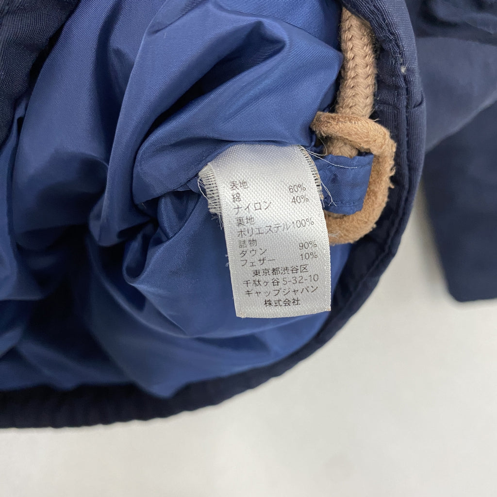 GAP　ギャップ　ダウンジャケット　ダウン90％　紺　ネイビー　Mサイズ　古着