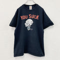 FRUIT OF THE LOOM　FAMILY GUY　ファミリーガイ　半袖キャラクターTシャツ　黒　ブラック　Lサイズ　古着