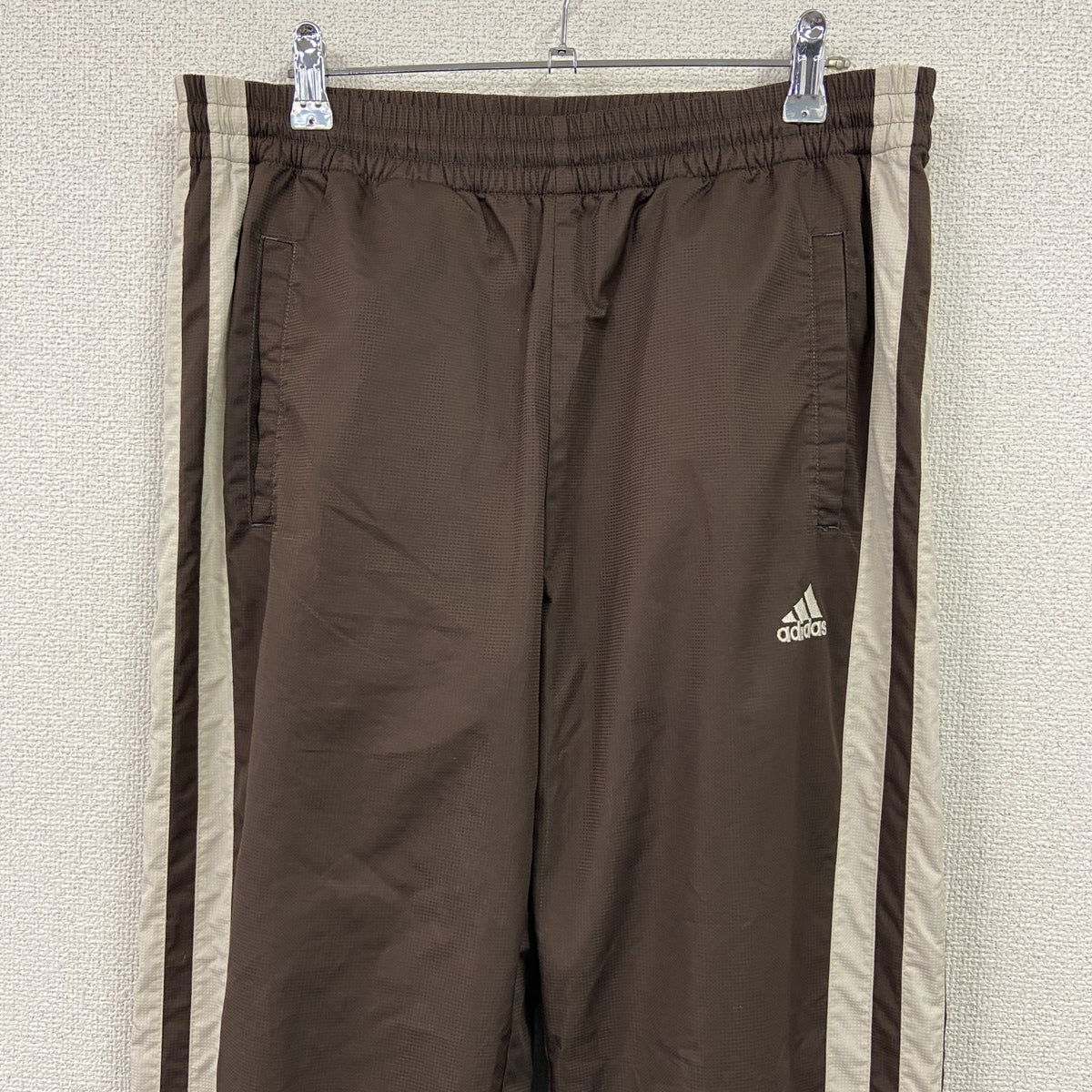 adidas　アディダス　トラックパンツ/トレーニングパンツ　茶色　ブラウン　Lサイズ　古着