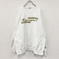 Champion　チャンピオン　リバースウィーブ　スウェット/トレーナー　3連プリント　白　ホワイト　XLサイズ　古着
