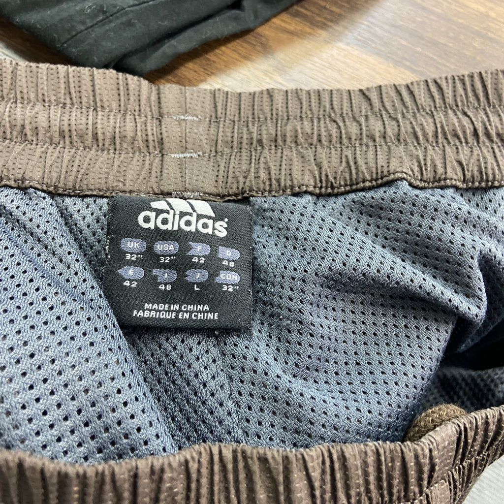 adidas　アディダス　トラックパンツ/トレーニングパンツ　茶色　ブラウン　Lサイズ　古着