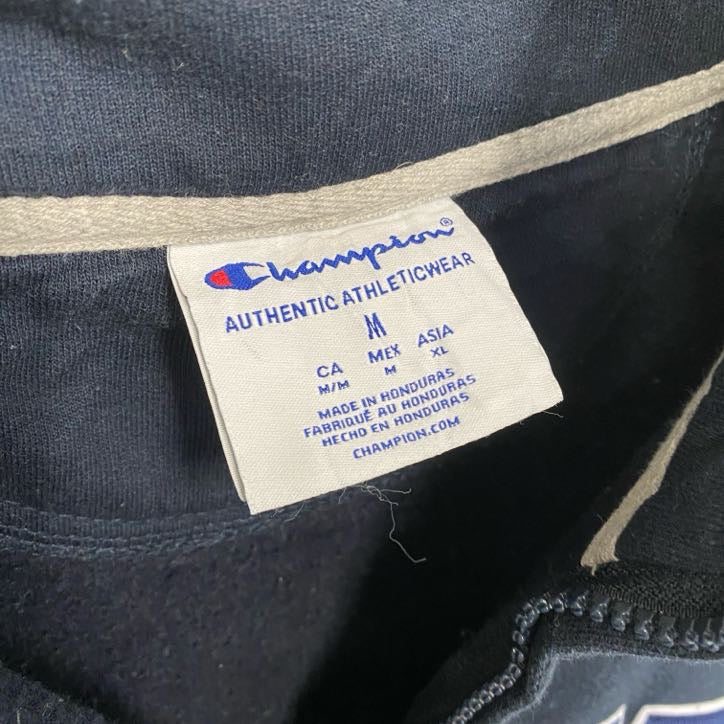 Champion　チャンピオン　ハーフジッププルオーバースウェット/トレーナー　紺　ネイビー　XLサイズ　古着