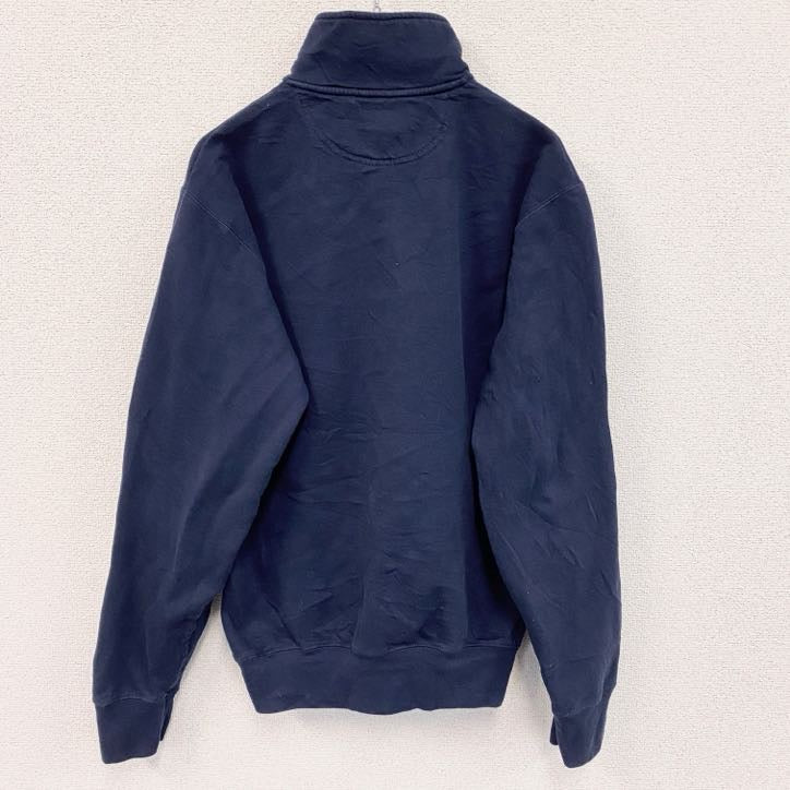 Champion　チャンピオン　ハーフジッププルオーバースウェット/トレーナー　紺　ネイビー　XLサイズ　古着