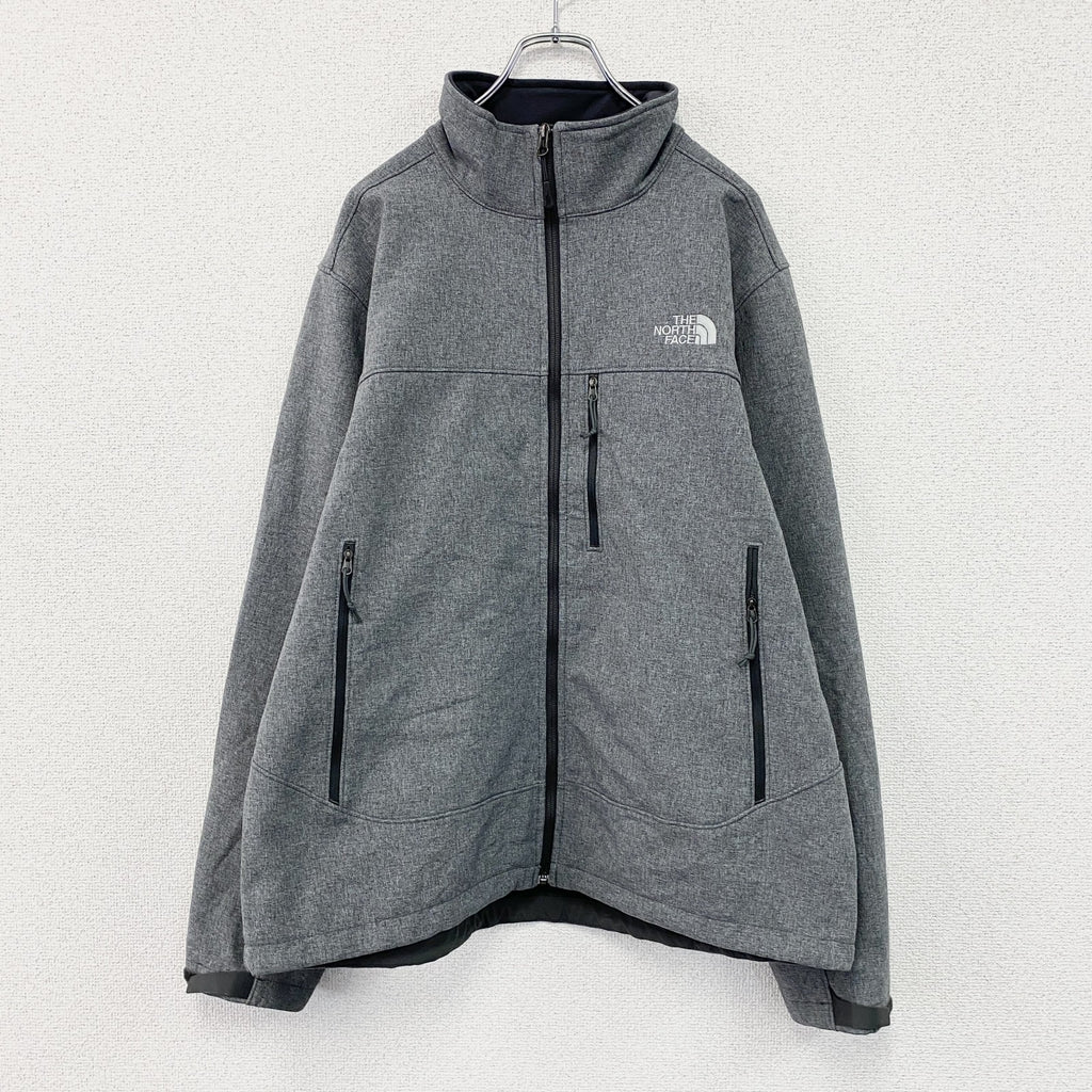 THE NORTH FACE　ザ・ノースフェイス　Apex Bionic Jacket　ソフトシェルジャケット　グレー　灰色　Lサイズ メンズ ポリエステル 古着