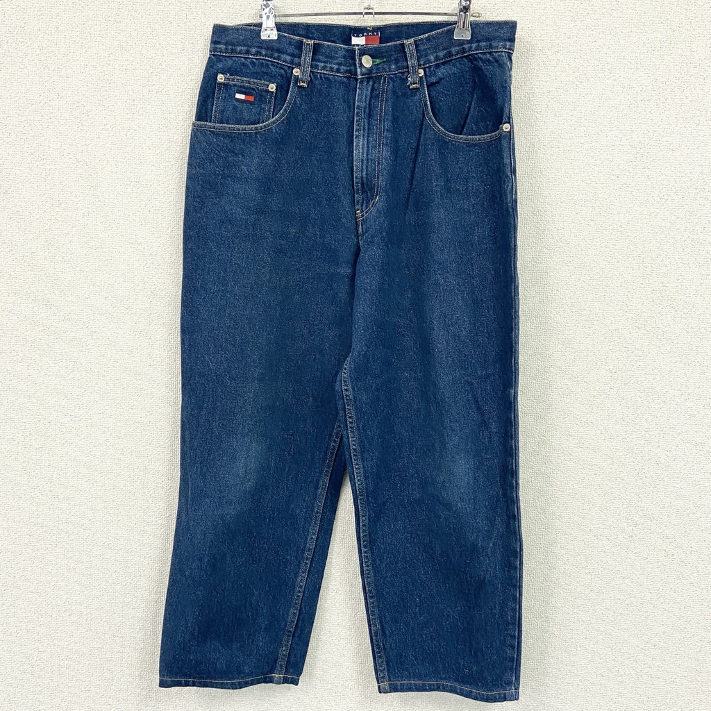 TOMMY HILFIGER　トミーヒルフィガー　デニムパンツ/ジーンズ　ジップフライ　インディゴ　W33サイズ　古着