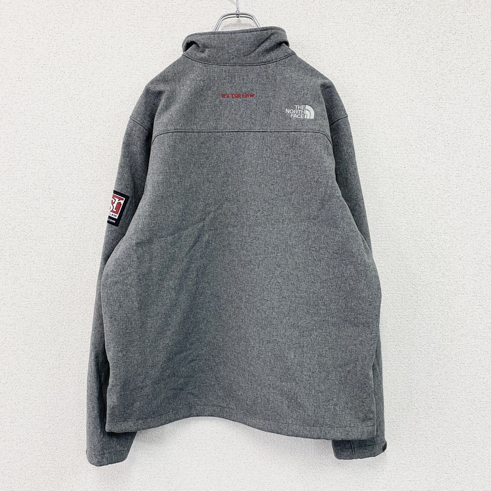 THE NORTH FACE　ザ・ノースフェイス　Apex Bionic Jacket　ソフトシェルジャケット　グレー　灰色　Lサイズ メンズ ポリエステル 古着