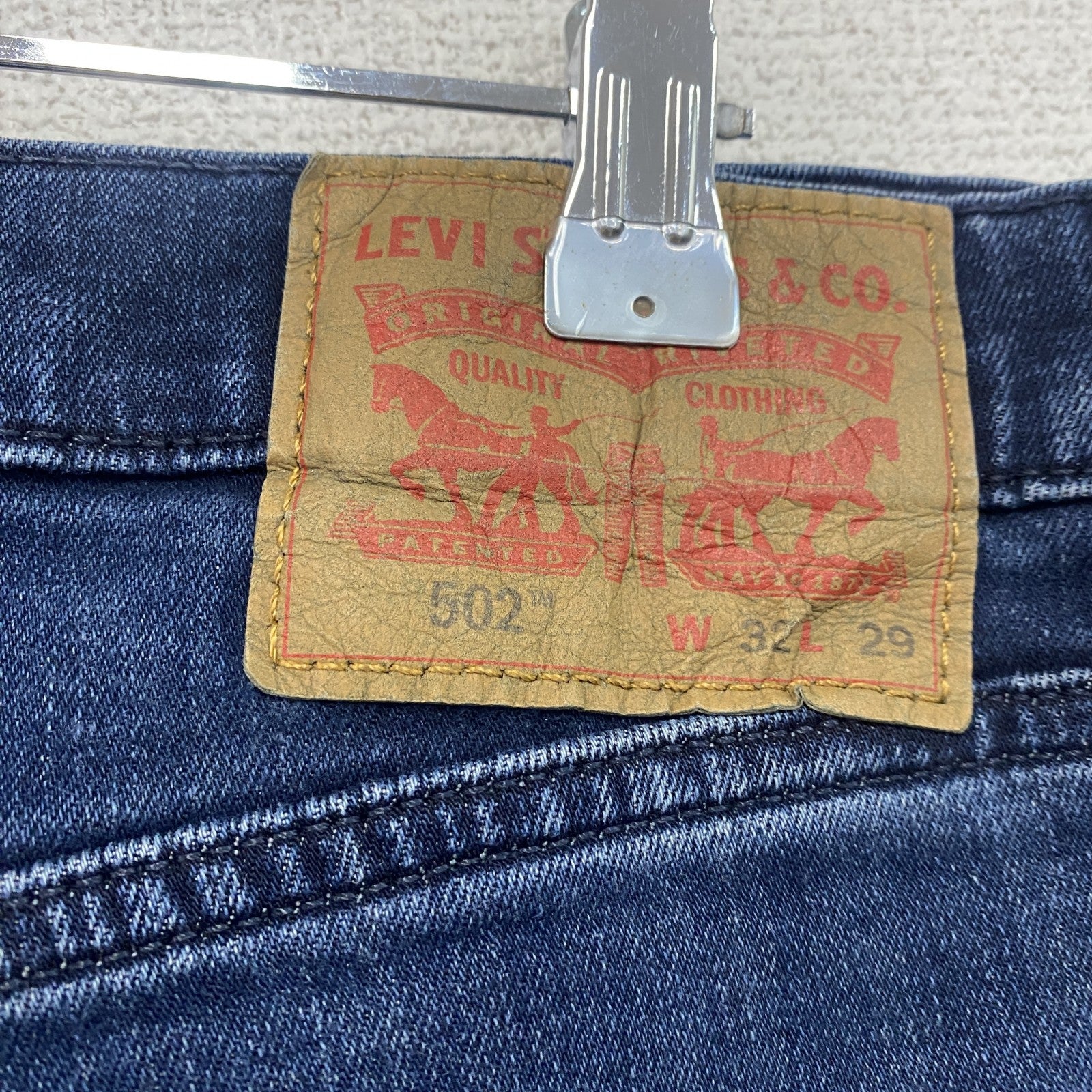 Levi’s　リーバイス　502　デニムパンツ/ジーンズ　ジップフライ　インディゴ　W32サイズ　古着