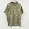 半袖プリントTシャツ　カーキ カットソー メンズ 古着