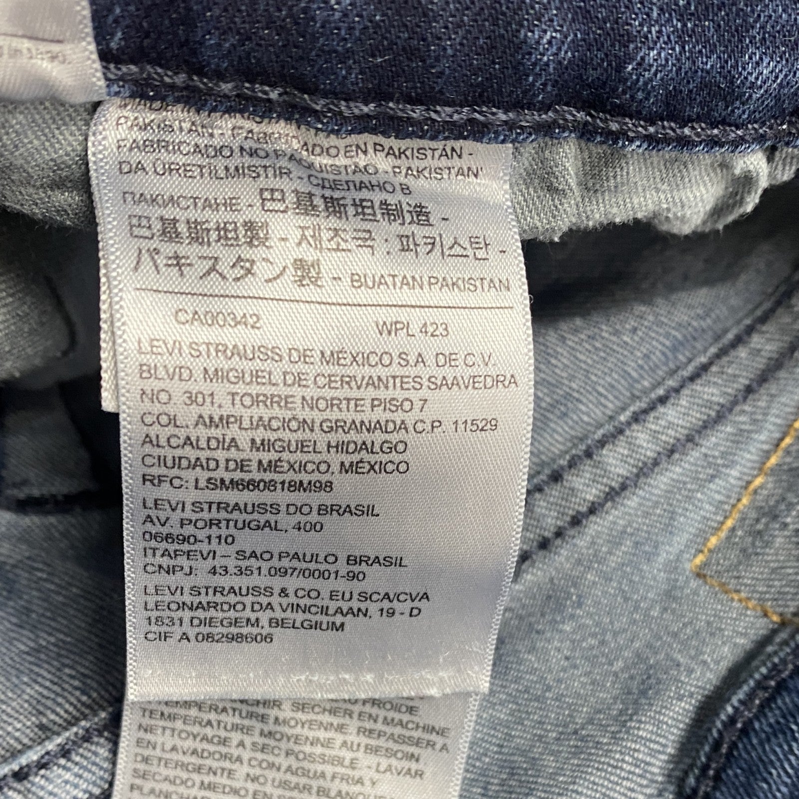Levi’s　リーバイス　502　デニムパンツ/ジーンズ　ジップフライ　インディゴ　W32サイズ　古着