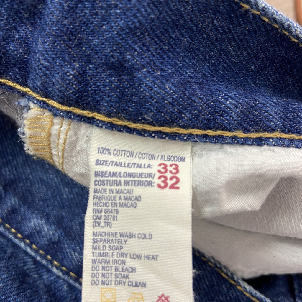 TOMMY HILFIGER　トミーヒルフィガー　デニムパンツ/ジーンズ　ジップフライ　インディゴ　W33サイズ　古着