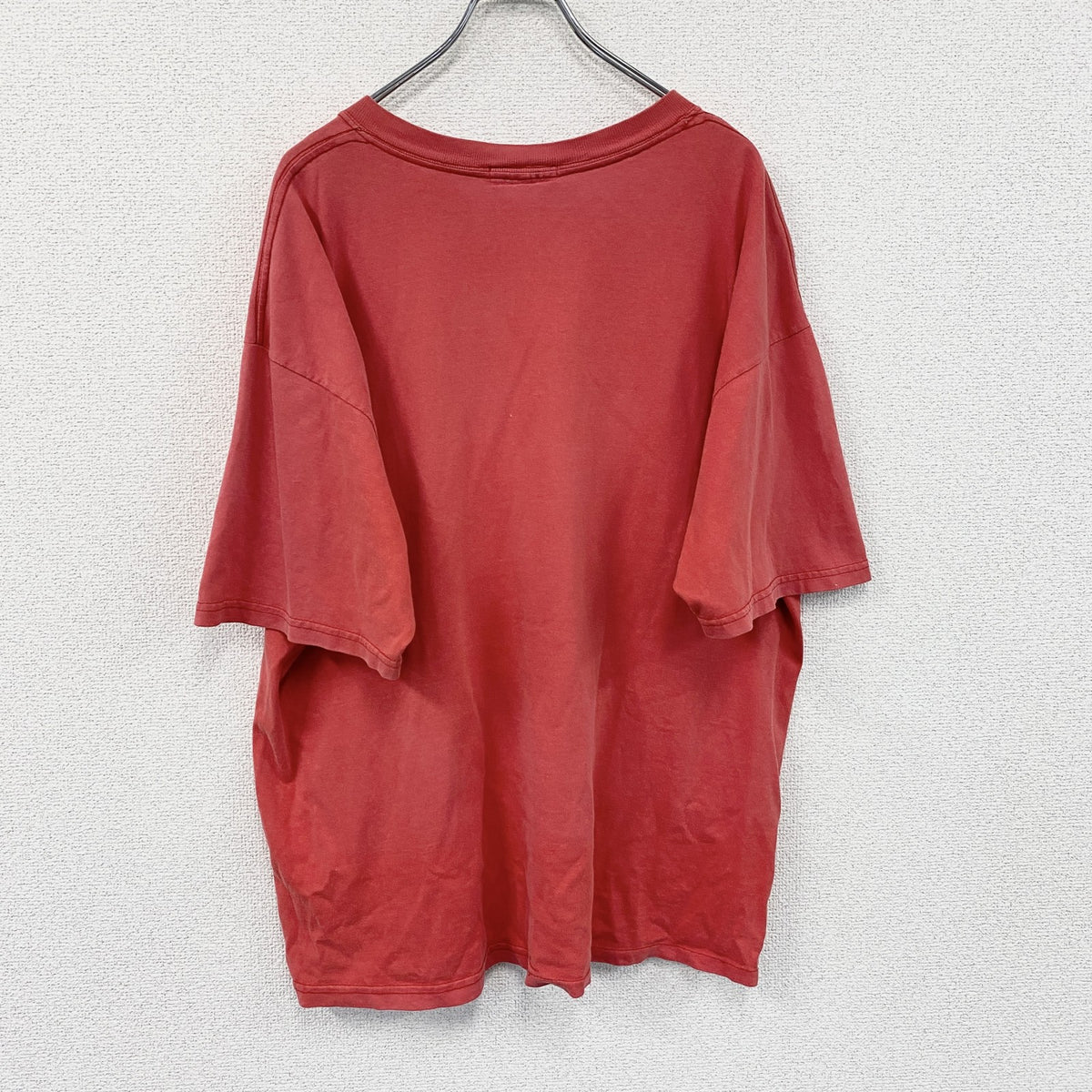SUSPEND　サスペンド　半袖プリントTシャツ　赤　レッド　XLサイズ カットソー メンズ 古着