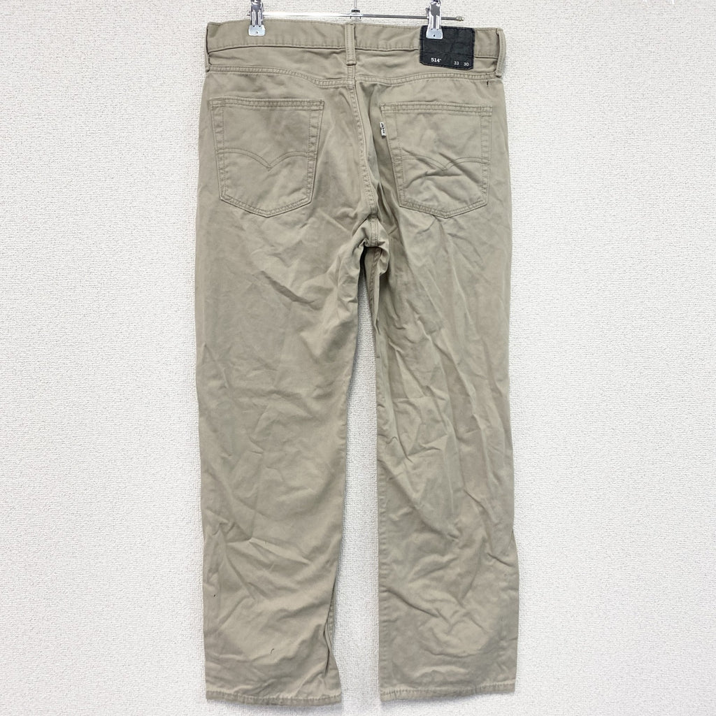 Levi’s　リーバイス　514　デニムパンツ/ジーンズ　ジップフライ　ベージュ　W33サイズ　古着