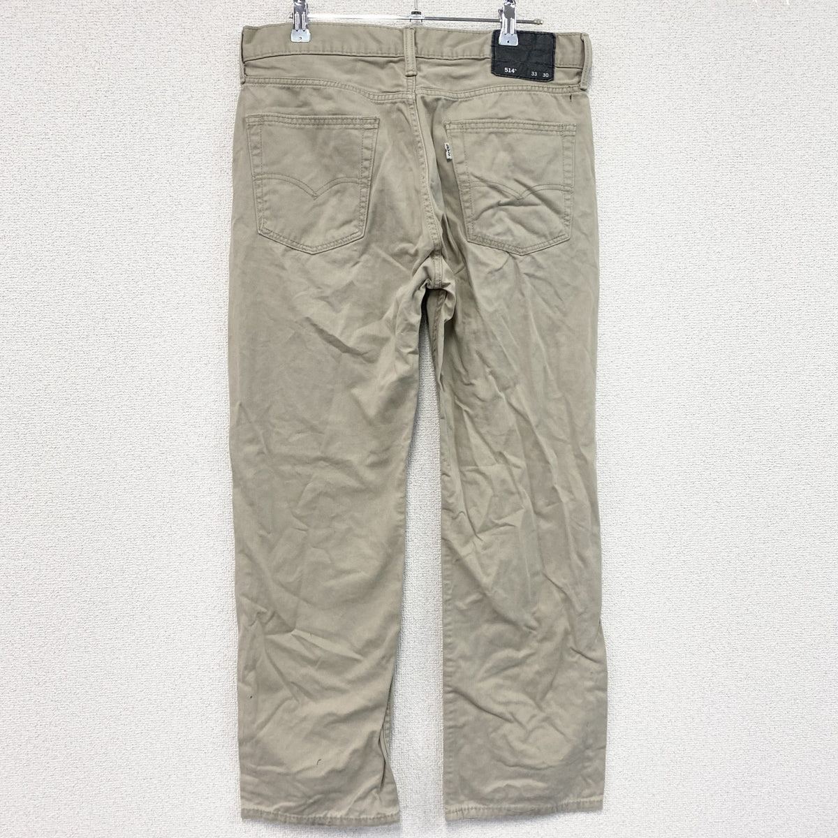 Levi’s　リーバイス　514　デニムパンツ/ジーンズ　ジップフライ　ベージュ　W33サイズ　古着