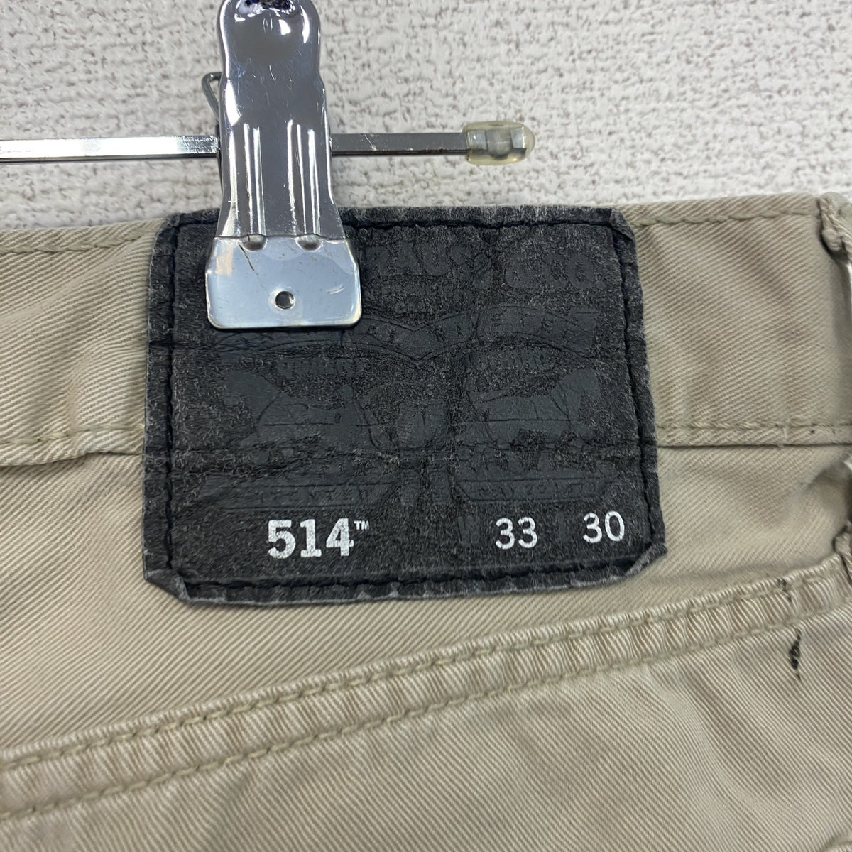 Levi’s　リーバイス　514　デニムパンツ/ジーンズ　ジップフライ　ベージュ　W33サイズ　古着
