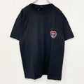 Hanes ヘインズ　半袖胸ポケット付きカレッジTシャツ　バックプリント　テキサス工科大学　黒　ブラック　Mサイズ　古着