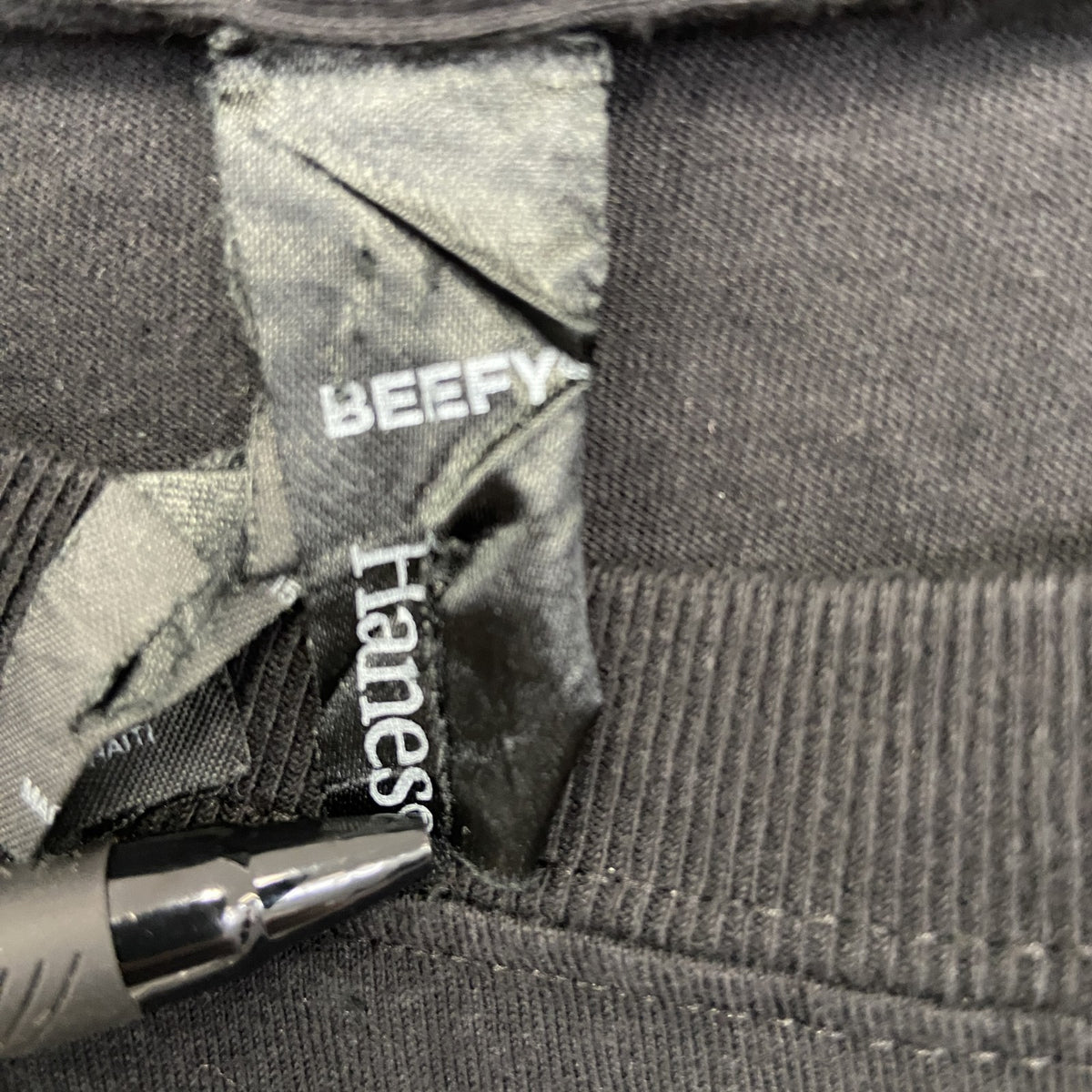 Hanes ヘインズ　半袖胸ポケット付きカレッジTシャツ　バックプリント　テキサス工科大学　黒　ブラック　Mサイズ　古着