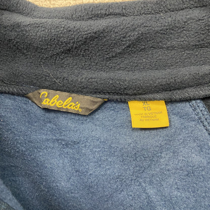 Cabela’ｓ　カベラス　ハーフジップフリースプルオーバージャケット/ボアジャケット　青　ブルー　XLサイズ