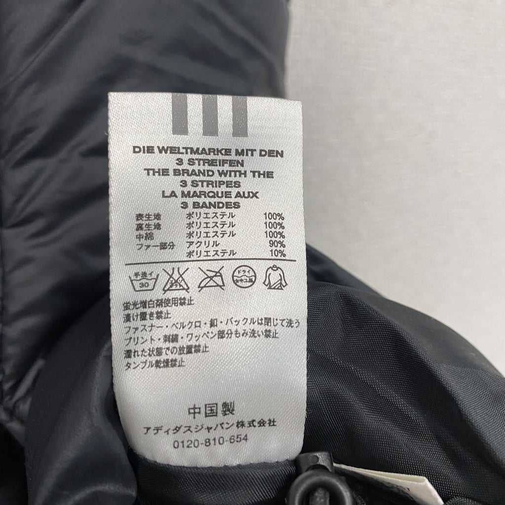 adidas　アディダス　中綿ベスト　黒　ブラック　Mサイズ　古着